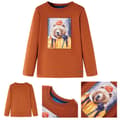 Miniatyrbild 1 av 8: T-shirt med långa ärmar för barn stark orange 116 -  Toppar för barn