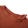 Miniatyrbillede 4 af 8: Langærmet T-shirt til børn str. 116 cognacfarvet -  Toppe til børn