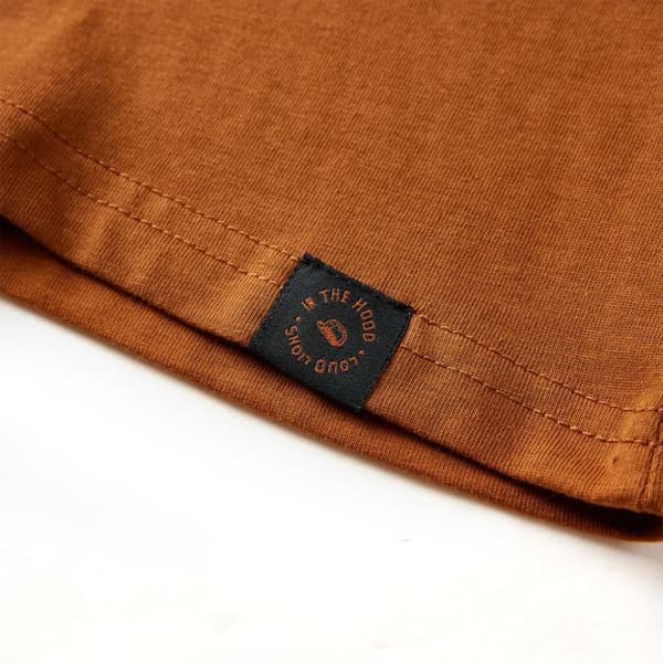 T-shirt med långa ärmar för barn konjaksbrun 104 - Toppar för barn