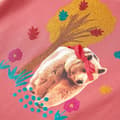 Miniatyrbild 5 av 8: T-shirt med långa ärmar för barn gammelrosa 128 -  Toppar för barn
