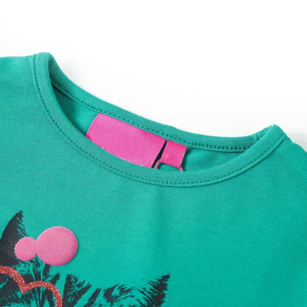 T-shirt med långa ärmar för barn ljusgrön 116 - Toppar för barn