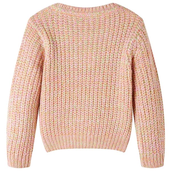 Stickad tröja för barn mjuk rosa 116 -  Toppar för barn