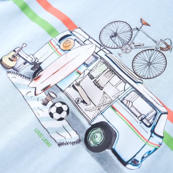T-shirt för barn ljusblå 104 -  Toppar för barn