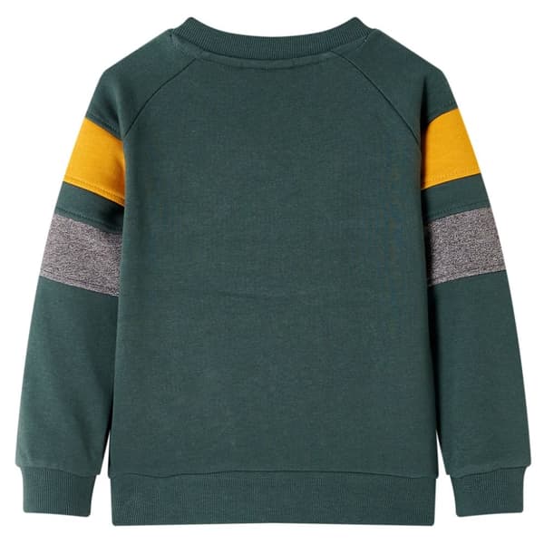 Sweatshirt til børn str. 128 mørkegrøn -  Toppe til børn