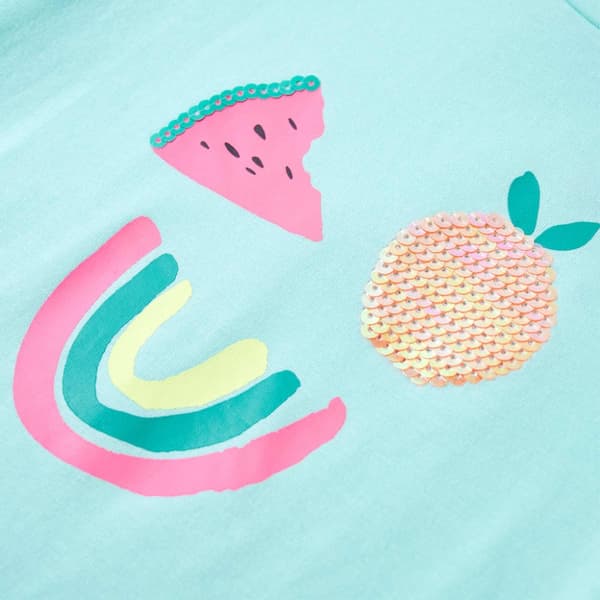 T-shirt för barn ljus mintgrön 104 - Toppar för barn