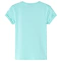 Miniatyrbillede 3 af 8: T-shirt til børn str. 128 lys mintgrøn -  Toppe til børn