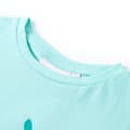 Miniatyrbillede 4 af 8: T-shirt til børn str. 128 lys mintgrøn -  Toppe til børn