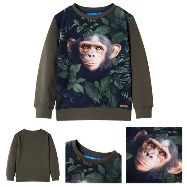 Lasten collegepaita khaki 116 -  Lasten Yläosat