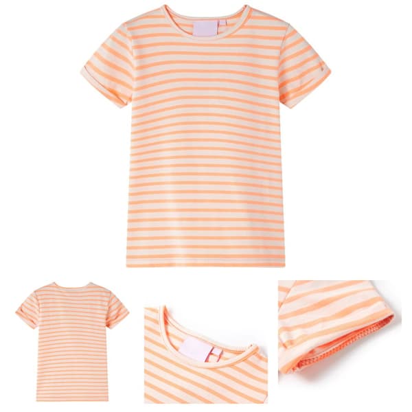 T-shirt för barn neonorange 104 - Toppar för barn
