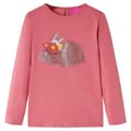 Miniatyrbild 2 av 8: T-shirt med långa ärmar för barn gammelrosa 128 -  Toppar för barn