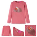 Miniatyrbild 1 av 8: T-shirt med långa ärmar för barn gammelrosa 128 -  Toppar för barn
