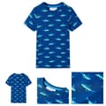 Miniatyrbillede 1 af 8: T-shirt til børn str. 116 mørkeblå -  Toppe til børn