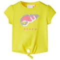Miniatyrbild 2 av 8: T-shirt för barn gul 128 -  Toppar för barn
