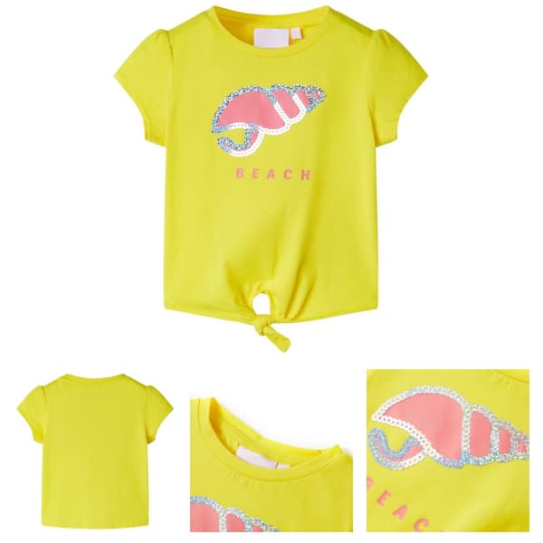 T-shirt för barn gul 128 -  Toppar för barn