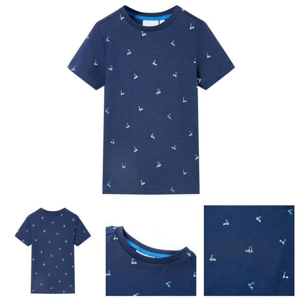T-shirt för barn mörkgrå 128 - Toppar för barn
