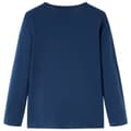 Miniatyrbild 3 av 8: T-shirt med långa ärmar för barn marinblå 128 -  Toppar för barn