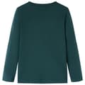 Miniatyrbild 3 av 8: T-shirt med långa ärmar för barn mörkgrön 116 -  Toppar för barn