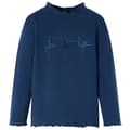 Miniatyrbild 2 av 8: T-shirt med långa ärmar för barn marinblå 128 -  Toppar för barn