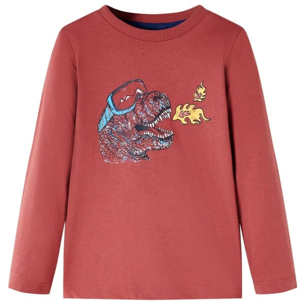 T-shirt med långa ärmar för barn röd 116 - Toppar för barn
