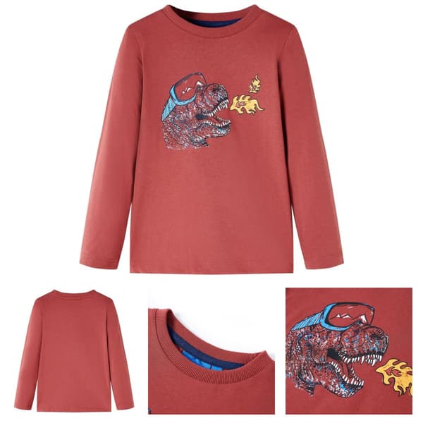 T-shirt med långa ärmar för barn röd 116 - Toppar för barn