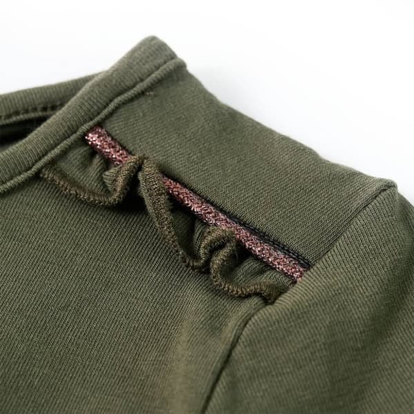 T-shirt med långa ärmar för barn khaki 116 - Toppar för barn