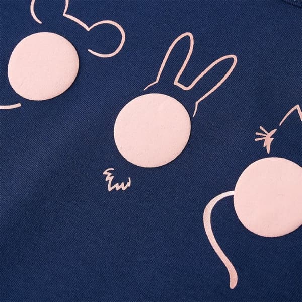 T-shirt med långa ärmar för barn marinblå 128 -  Toppar för barn