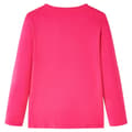 Miniatyrbild 3 av 8: T-shirt med långa ärmar för barn stark rosa  116 -  Toppar för barn