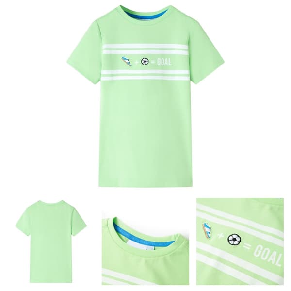 T-shirt för barn neongrön 104 - Toppar för barn
