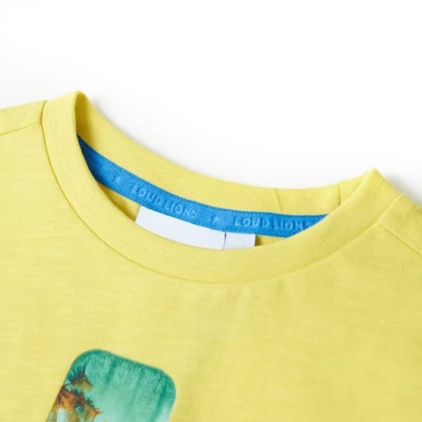 T-shirt til børn str. 128 gul - Toppe til børn