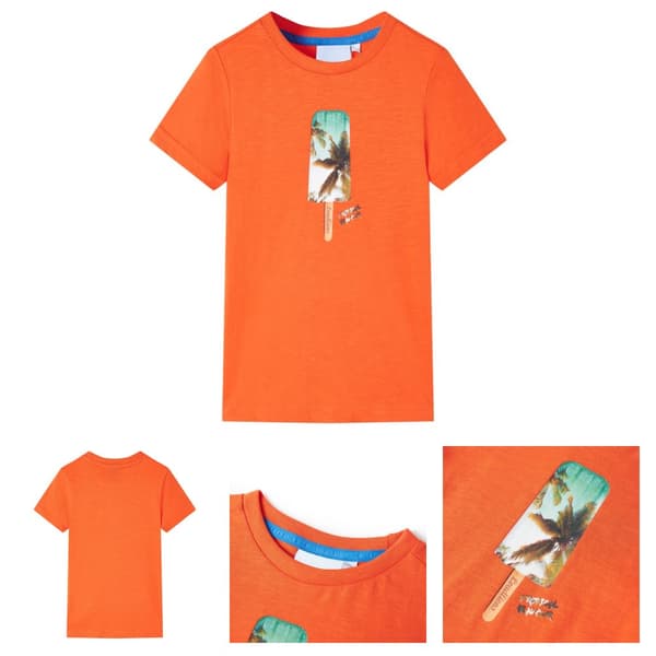 T-shirt til børn str. 104 orange - Toppe til børn