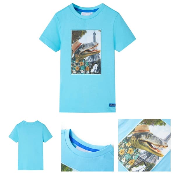 T-shirt för barn aqua 128 -  Toppar för barn