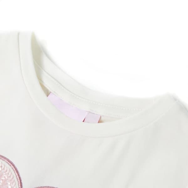 T-shirt för barn ecru 116 - Toppar för barn