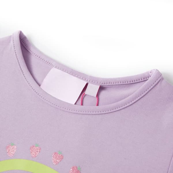 T-shirt til børn str. 104 lilla -  Toppe til børn
