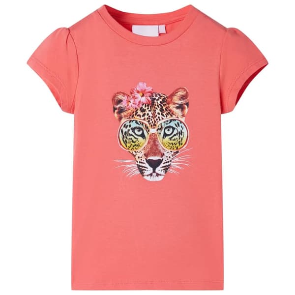 T-shirt för barn korall 104 - Toppar för barn