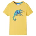 Miniatyrbild 2 av 8: T-shirt med korta ärmar för barn ljus ockra 104 -  Toppar för barn