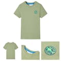 Miniatyrbild 1 av 8: T-shirt för barn ljus khaki 104 -  Toppar för barn