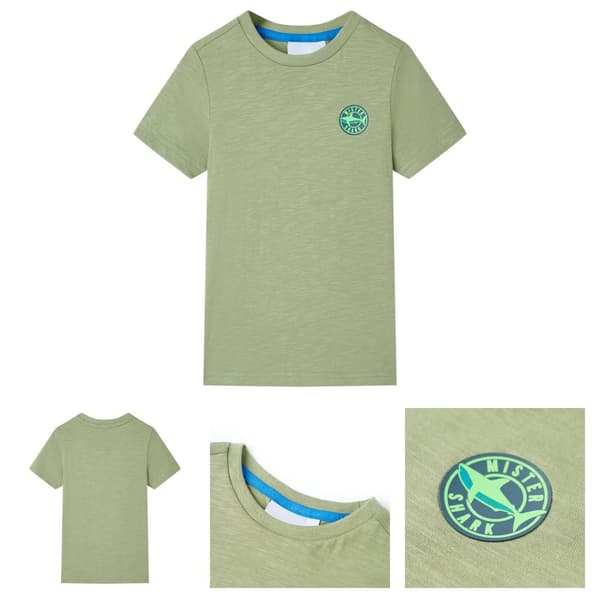 T-shirt för barn ljus khaki 104 -  Toppar för barn
