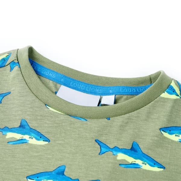 T-shirt för barn ljus khaki 128 - Toppar för barn