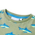 Miniatyrbild 4 av 8: T-shirt för barn ljus khaki 128 -  Toppar för barn