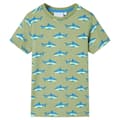 Miniatyrbild 2 av 8: T-shirt för barn ljus khaki 128 -  Toppar för barn