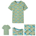 Miniatyrbild 1 av 8: T-shirt för barn ljus khaki 128 -  Toppar för barn