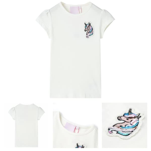 T-shirt för barn ecru 104 -  Toppar för barn