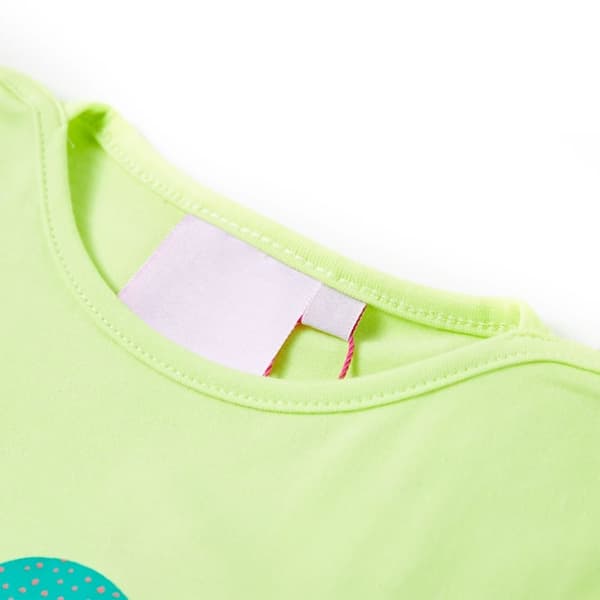 T-shirt för barn fluorgul 104 - Toppar för barn