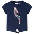Miniatyrbild 2 av 8: T-shirt för barn marinblå 104 -  Toppar för barn