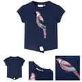 Miniatyrbild 1 av 8: T-shirt för barn marinblå 104 -  Toppar för barn