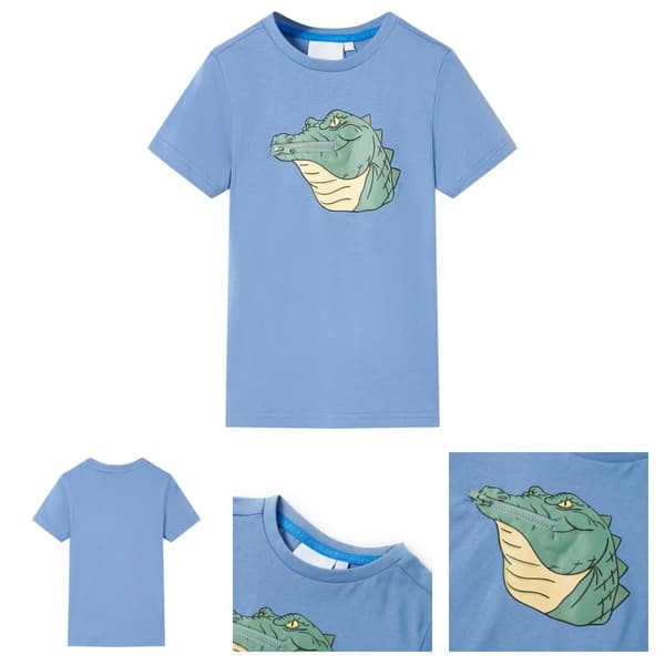 T-shirt för barn mellanblå 116 - Toppar för barn