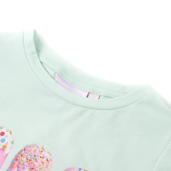 T-shirt för barn ljus mintgrön 104 - Toppar för barn