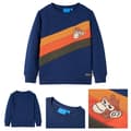 Miniatyrbillede 1 af 8: Sweatshirt til børn str. 116 marineblå -  Toppe til børn
