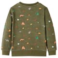 Miniatyrbillede 3 af 8: Sweatshirt til børn str. 128 kakifarvet -  Toppe til børn
