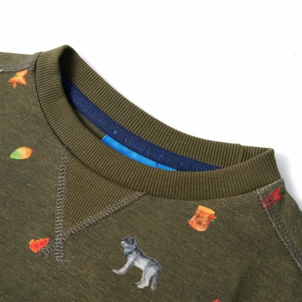 Sweatshirt til børn str. 128 kakifarvet - Toppe til børn